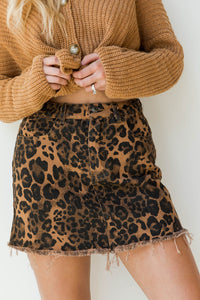 mode, into the jungle mini skirt