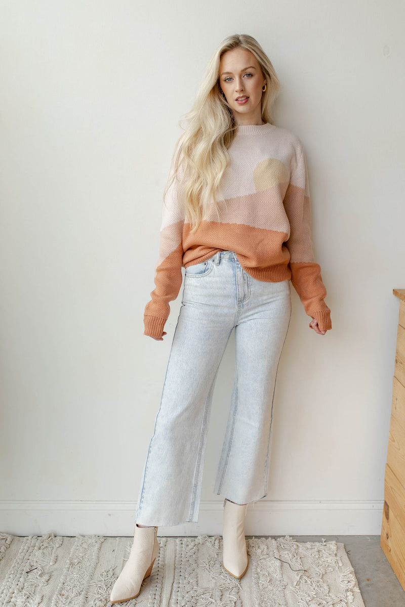 mode, sunrise sweater