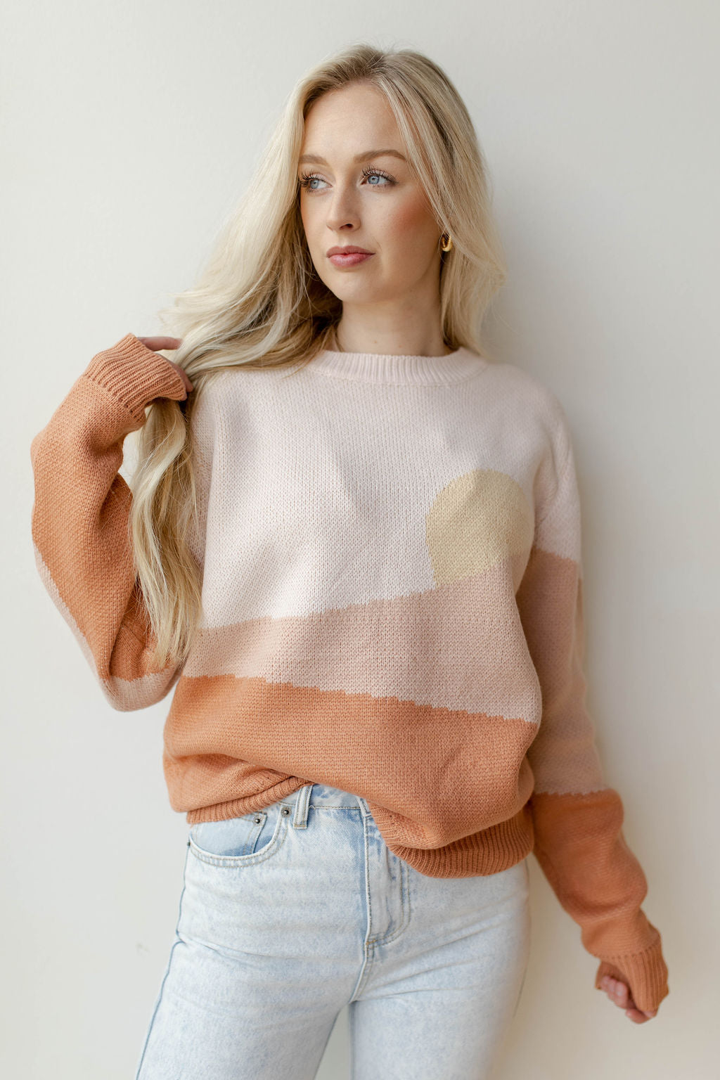 mode, sunrise sweater