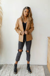 mode, something about her blazer