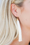 mode, classic tassel earrings