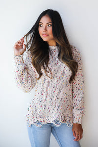 mode, icing on top sweater