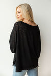 mode, deep v, bell sleeve light sweater