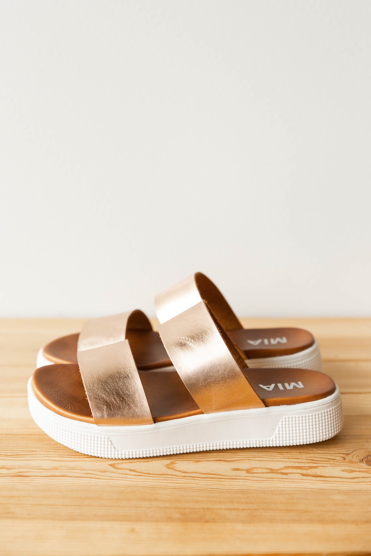 mode, let it be slide on sandal