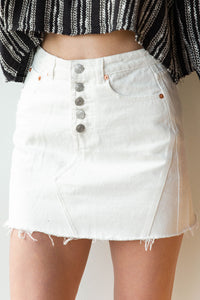 mode, summer lovin denim skirt