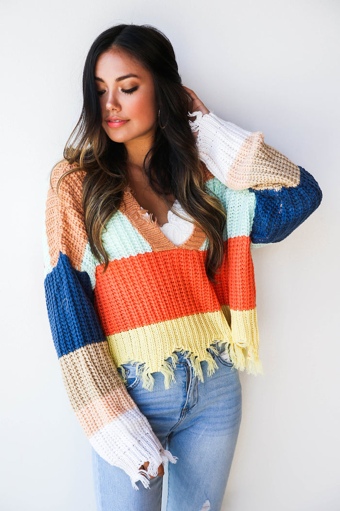 mode, sunrise to sunset sweater