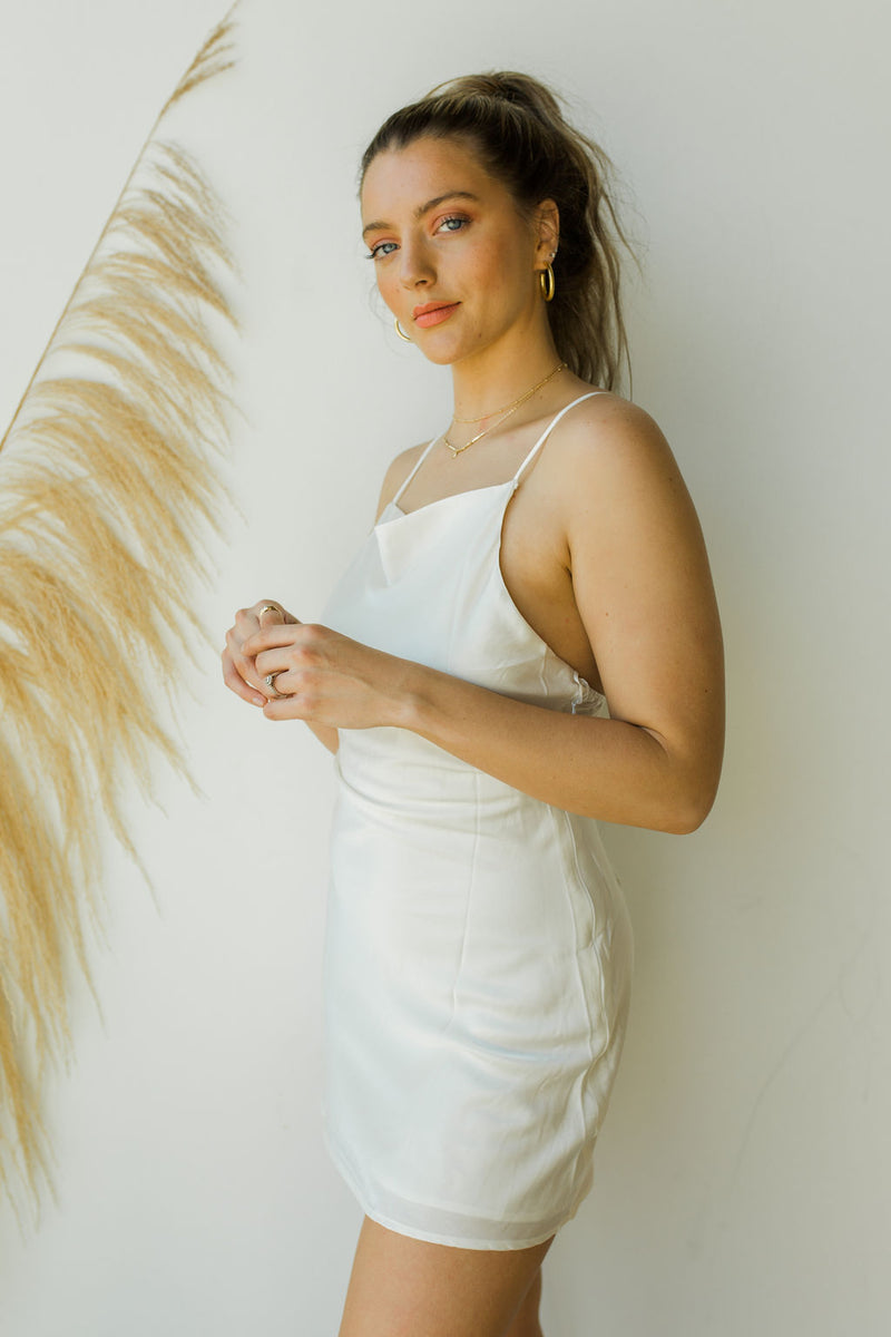mode, satin dreams dress