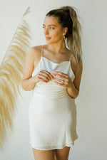 mode, satin dreams dress
