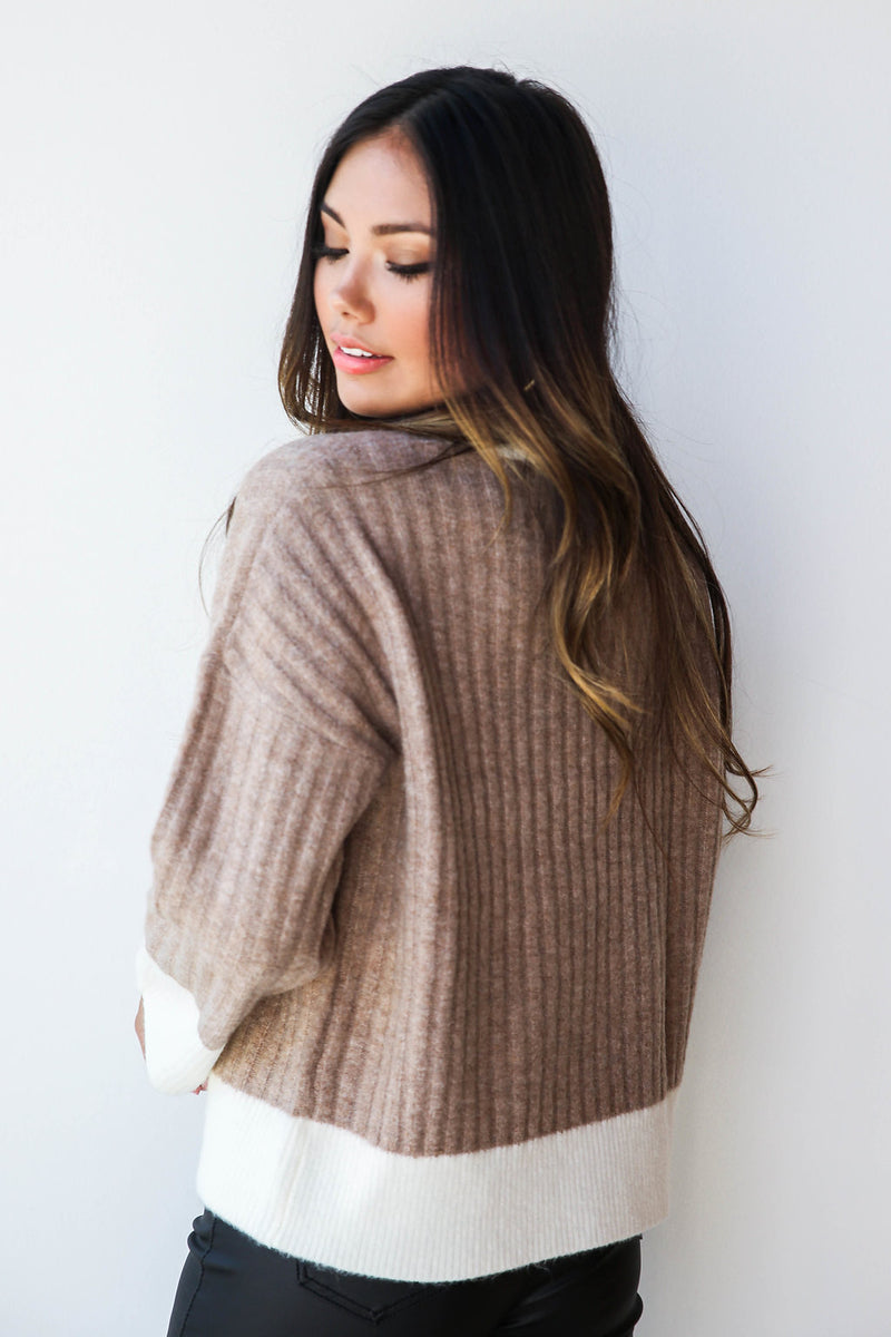 mode, classic color block knit