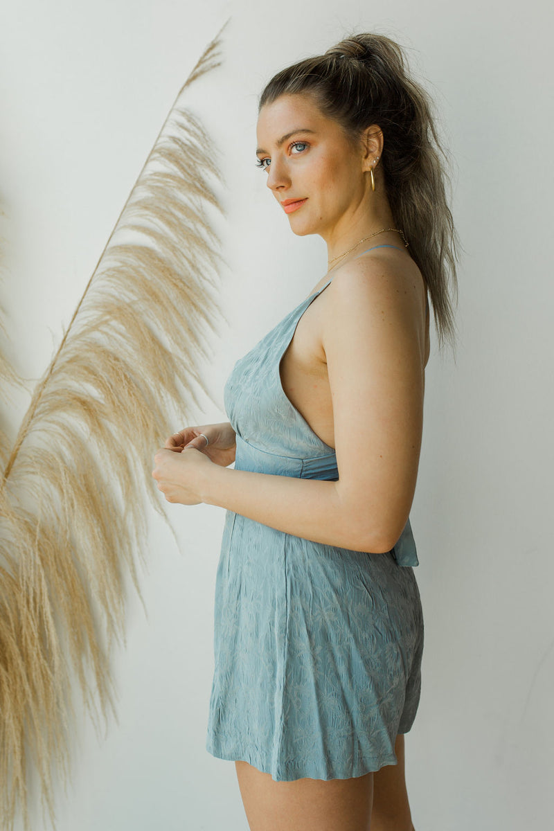 mode, leila woven tank romper