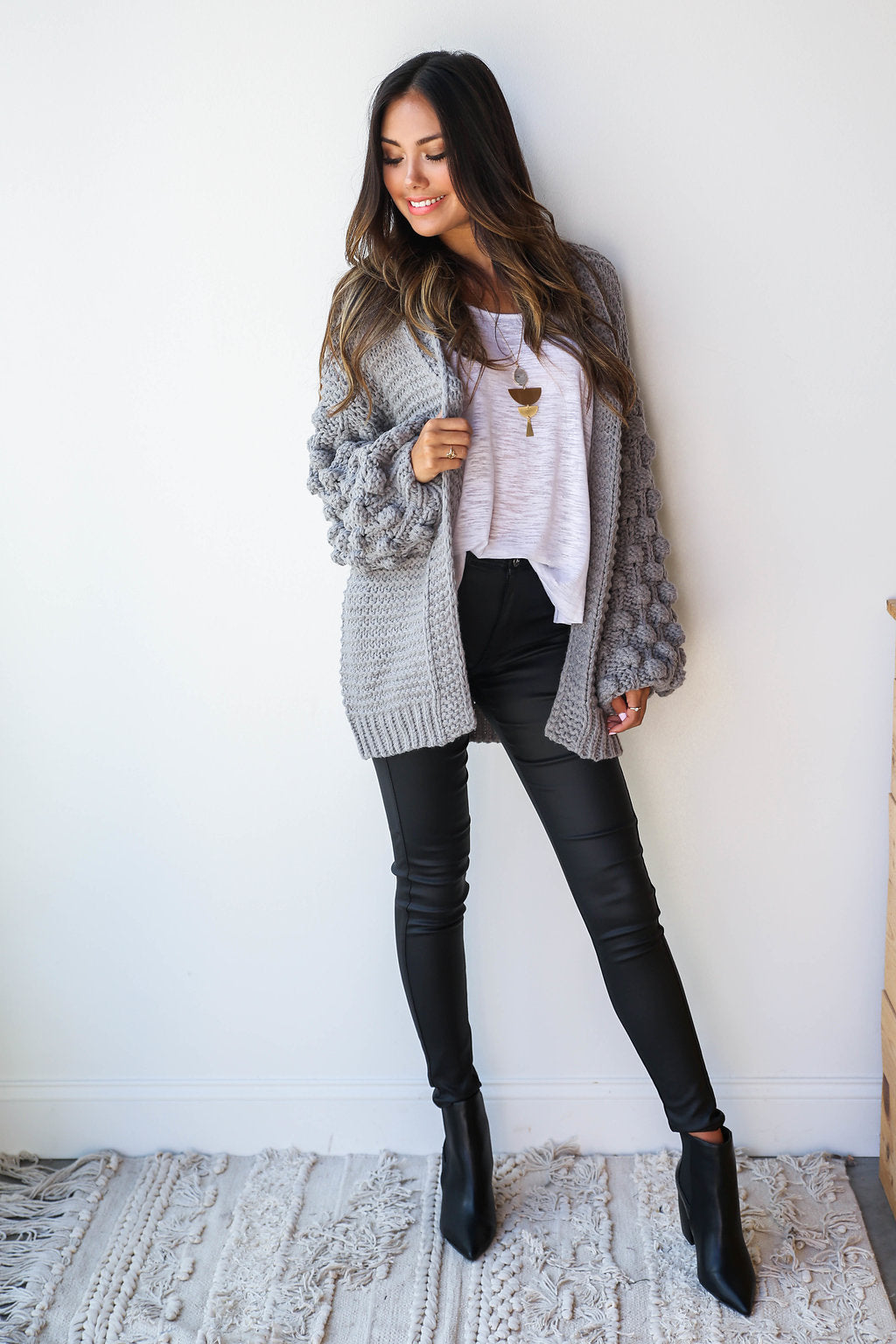 mode, party sleeve cardi
