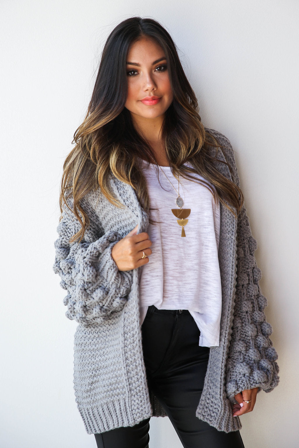mode, party sleeve cardi