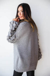 mode, party sleeve cardi