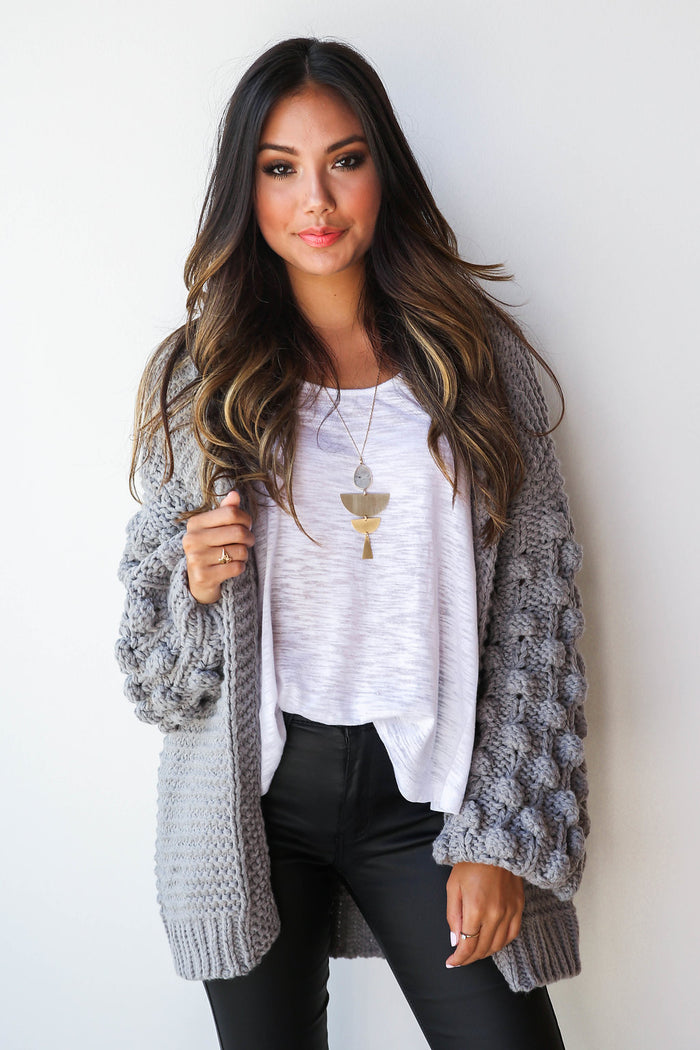 mode, party sleeve cardi