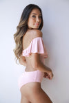 mode, golden girl monokini
