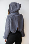 mode, velvet ties cropped hoodie
