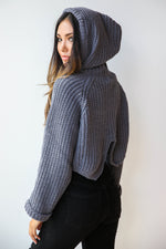 mode, velvet ties cropped hoodie