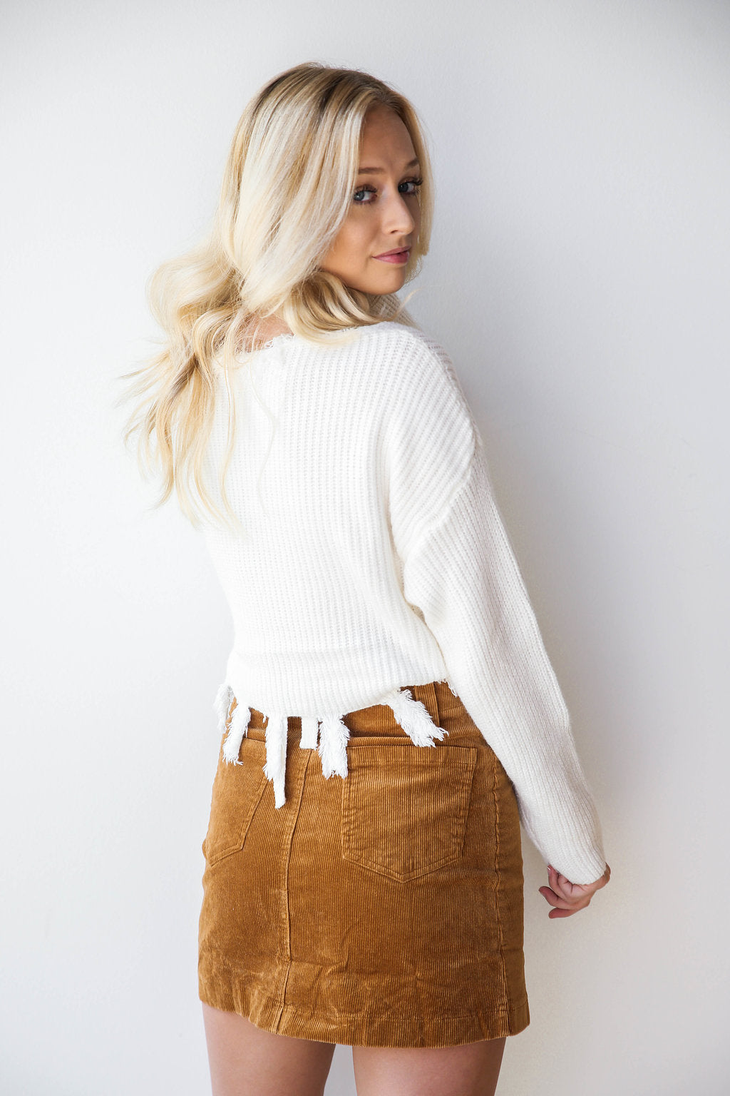 mode, the little things wrap sweater