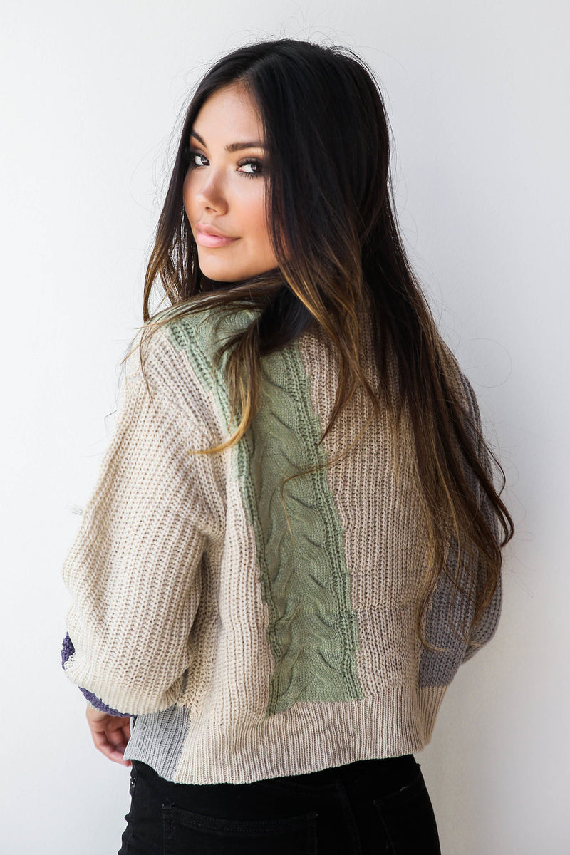 mode, Kaleidescop crop sweater