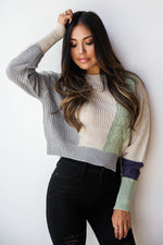 mode, Kaleidescop crop sweater