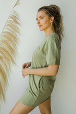 mode, pocket tee dress