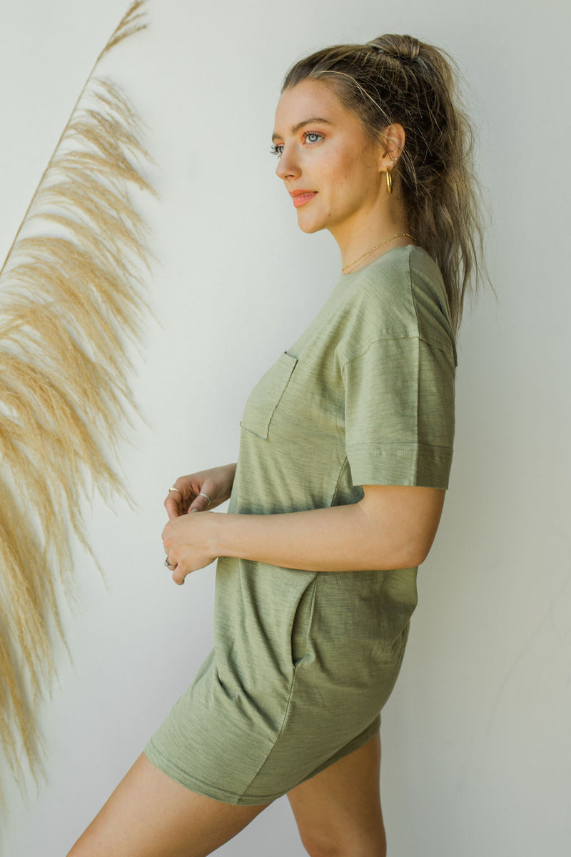 mode, pocket tee dress