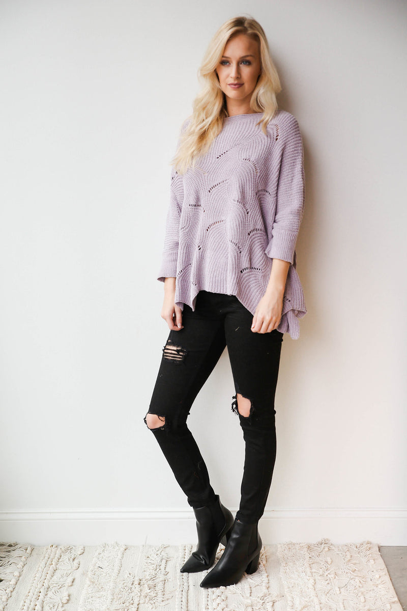 mode, icicle flow sweater