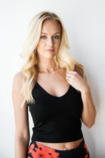 mode, this or that fitted crop tank