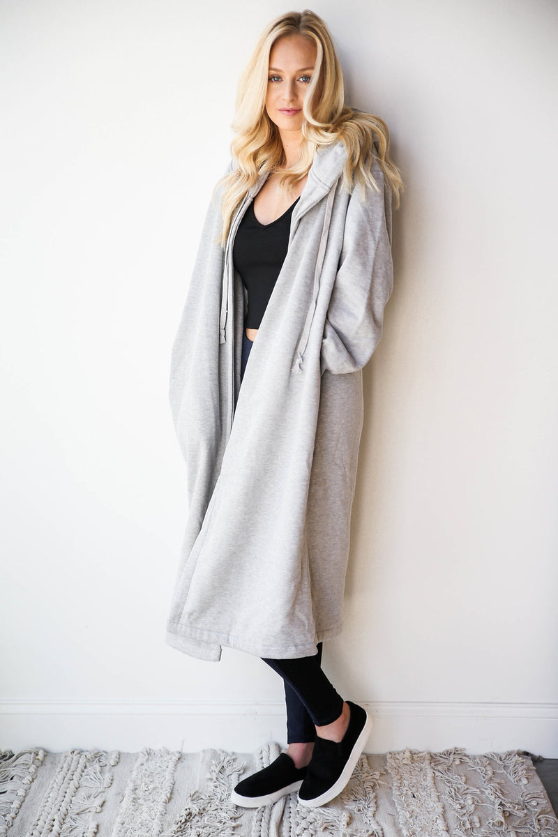 mode, long sweatshirt cardi