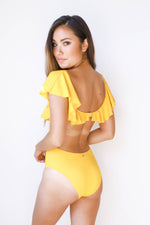 mode, golden girl monokini