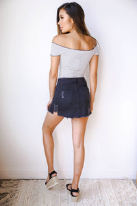 mode, edgy girl zip skirt