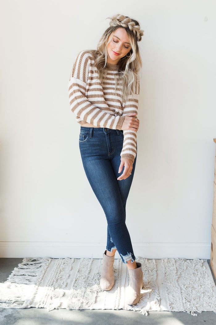 mode, ione stripe sweater
