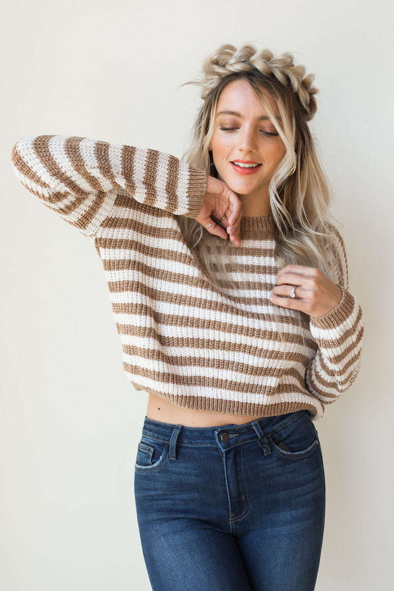 mode, ione stripe sweater