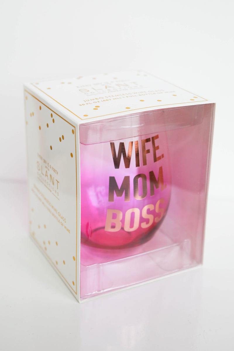 mode, 30 oz stemless wine glass