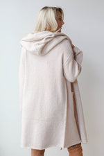 mode, oversized 2 pocket cardi