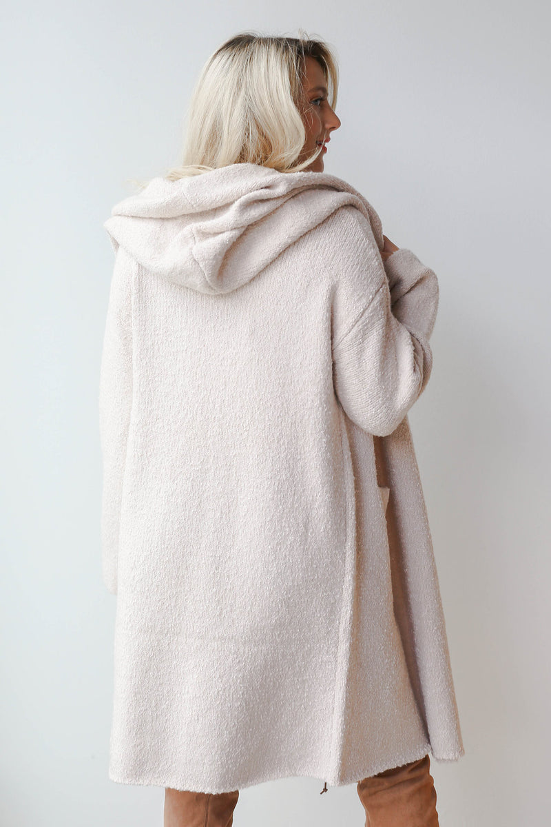mode, oversized 2 pocket cardi